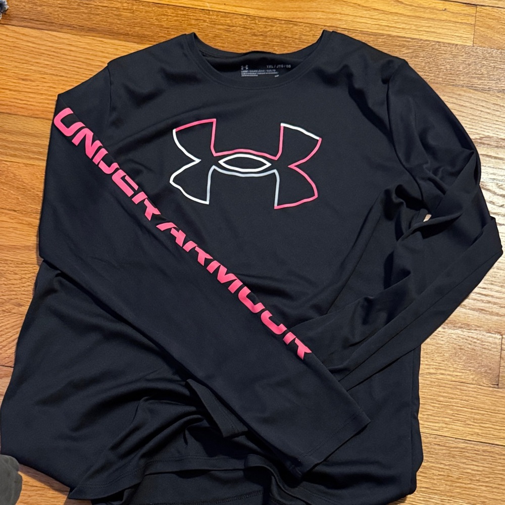 Under Armour Black Shirt with Pink Accents